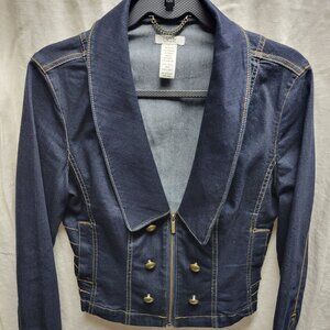 Cache Women's Denim tapered Jacket